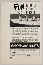 1962 Print Ad Old Town Skiff Boats Outboard Made in Old Town,Maine picture