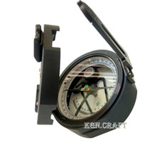 Black Vintage Bruntons Ainsworth Surveyors Geological Pocket Transit Compass picture