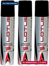 Lotus 99.99% Pure 90 ml Butane Lighter Fuel Gas Refill 3 - Pack picture
