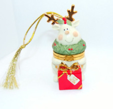 Vintage NIB Lenox FOR MY DEER Trinket Box Christmas Tree Ornament 4