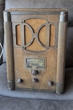 Antique Victor RCA Tube Radio Model 6T Tombstone Style Vintage 30s 1936  picture