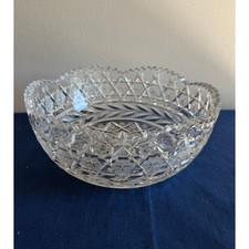 Vintage American Brilliant Period Cut Crystal Bowl picture