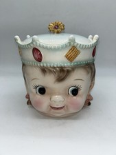 Vintage 1950’s Rare Anthropomorphic Ucagco PY BOY PRINCE HTF Cookie Jar 1B picture