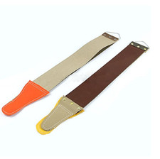 Canvas Leather Sharpening Strop For Barber Open Straight Sharp Razor Shave TOP picture