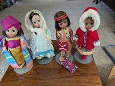 Vintage Madame Alexander Dolls Lot of 4 + Baby Hiawatha Morocco Eskimo India picture