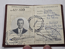 Vintage Argentina Driver Identification Booklet Alfredo Seide 1970s Ephemera picture