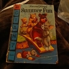 Vintage Tom & Jerry's Summer Fun #3 - 1956 - Dell Giant Comic picture