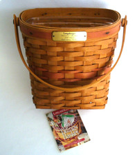 Vint~1998 EDITION~Longaberger~CHRISTMAS COLLECTION~Glad Tidings~BASKET & LINER picture