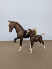 Vintage 1988 Breyer Arabian Family Chestnut Stallion & Fowl #706 & 708 picture