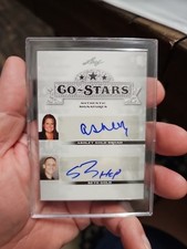 2013 Leaf Pop Century Autograph Auto Co Stars Ashley Gold Broad & Seth Gold picture