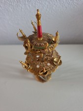 Vintage Toledo Spain MCM Mini Sword Cocktail Picks Set of 10w/ 2 Tier Stand picture