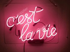 C'est La Vie Neon Light Letter Sign for Cafe Coffee Store Wall Art Decor 20