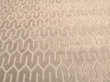 Kravat Geometric Velvet Jacquard Natural Beige 1+ Yard 34376-16 Tone on Tone picture
