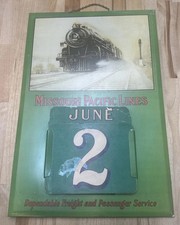 Missouri Pacific Lines Railroad Perpetual Calendar picture