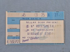 September 9-17-92 1992 GUNS N' ROSES METALLICA Arrowhead Stadium Kansas City picture