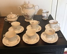 Wawel Vintage Poland Tea Set Teapot,Creamer Sugar Bowl, Teacups & Saucers picture