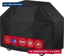 iCOVER Grill Cover 70 Inch 600D Heavy-Duty Water Proof Patio Outdoor Black Canva picture