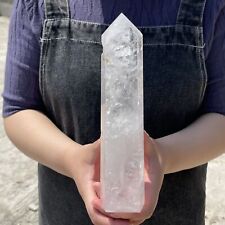 2.16LB Natural Clear Quartz Obelisk Crystal Wand Point Healing TQS8978 picture