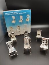 Godinger Silver Art - Antique Chair Placecard Holders - Set of 6 Fine Dining  picture