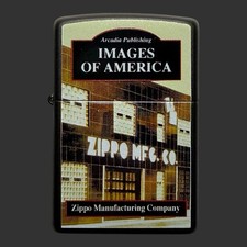 2003 Images of America Zippo Lighter | Barbour St - Bradford, PA | Black Matte picture