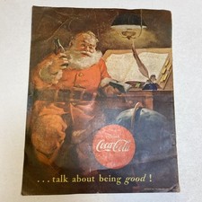 1951 Coca Cola Santa Claus Magazine Advertisement Page Scheaffers TM Pen Set BHG picture