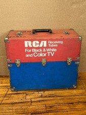 RCA Receiving Tubes Dealer Service Carrying Case B&W Color TV Repairman Vintage picture