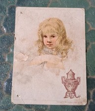 Dilworths Coffee 1880, 1890's Advertising Card Cute Little Girl  picture