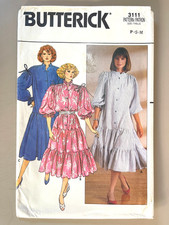 1980's Butterick Misses' Dress Pattern 3111 Size P-M UNCUT picture