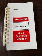Vintage Boeing 747 Quick Reference Handbook Aviation Manual 1996 picture