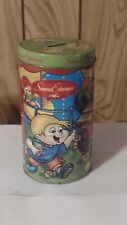 Santa Edwiges Animal Cookies Tin - Coin Bank Boy Girl Dog Butter Crackers Can picture