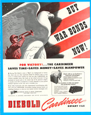 Diebold Safe & Lock Buy War Bonds military bugler WWII vintage print ad 1943 picture