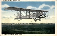 San Antonio TX U. S. Army Aeroplane c1900s-10s Vintage Postcard picture