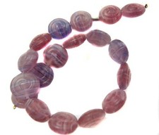 18 PCS Trade Czech Bohemian Glass Tabular Pressed  Beads picture