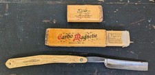 RaRe AnTiQuE GRIFFON XX 60 CARBO MAGNETIC Straight Razor Germany in Box VinTagE picture