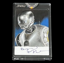 SWAU Star Wars K-2SO 1/1 Sketchagraph (Sketch by Cisco Rivera & Auto Alan Tudyk) picture