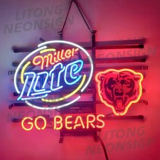 US STOCK Chicago Bears Miller Lite Neon Sign 19