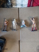 (4) VINTAGE 1976/78 SUPERIOR PEWTER NUDE MODELS FIGURE USED WELL KEPT picture