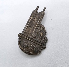 Vintage Heilig Land Castle Hat Pin Badge Pre WWII German Souvenir Germany picture