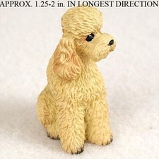 Poodle Mini Figurine Apricot Sport Cut picture
