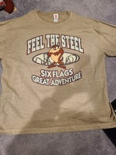 Vtg 1999 Feel the Steel Taz Tazmanian Devil Looney Tunes Six Flags Great Adventu picture