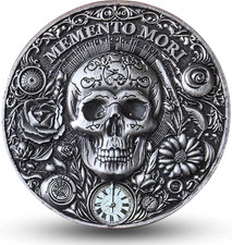 Memento Mori Memento Vivere Motivational Challenge Coin for Embracing Life and R picture