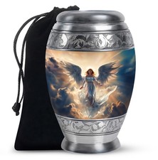 Serene Angel Memorial Urns for Human Ashes Adult Mother, Handmade Urn (10 Inch) picture