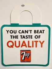 Vintage 7Up Paper Soda Bottle Topper Advertising 7 Up picture