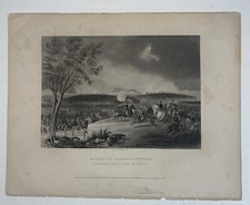 Vintage 19th Century Steel Engraving “Battle Of Chancellorsville” picture