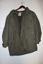 Scharrer Untergriesbach Military Parka Jacket fleece lined Vintage Distressed picture