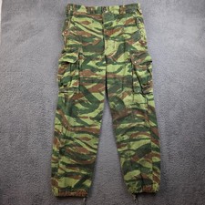 Vintage 1950s French Army TAP 47/56 Paratrooper Lizard Camo Cargo Pants Size 33 picture