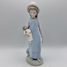 Vintage Lladró Figurine “Belinda With Her Doll” #5045 Porcelain Glossy Spain /cb picture