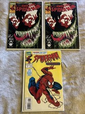 Amazing Spider-Man #346 (2 Copies) + Spider-Man Adventures #1 Non Foil Yellow picture
