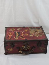 Vintage 1950s Roller Skates & Deco Trunk Skating Rink Memorabilia Collectible picture