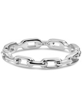 DEVATA Cable Link Ring in Sterling Silver 925 DRM1231 (Size 08) picture